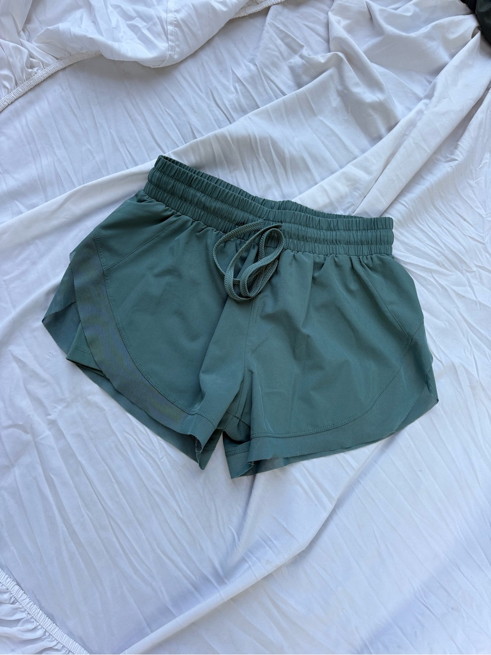 HALARA Teal Green Athletic Drawstring Shorts